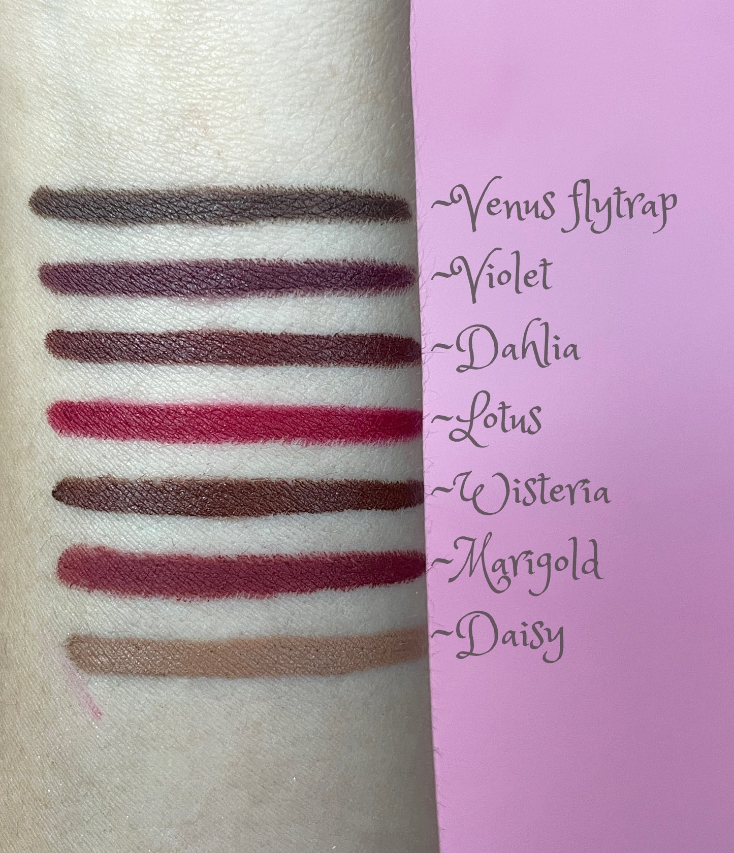 Plush lip liners