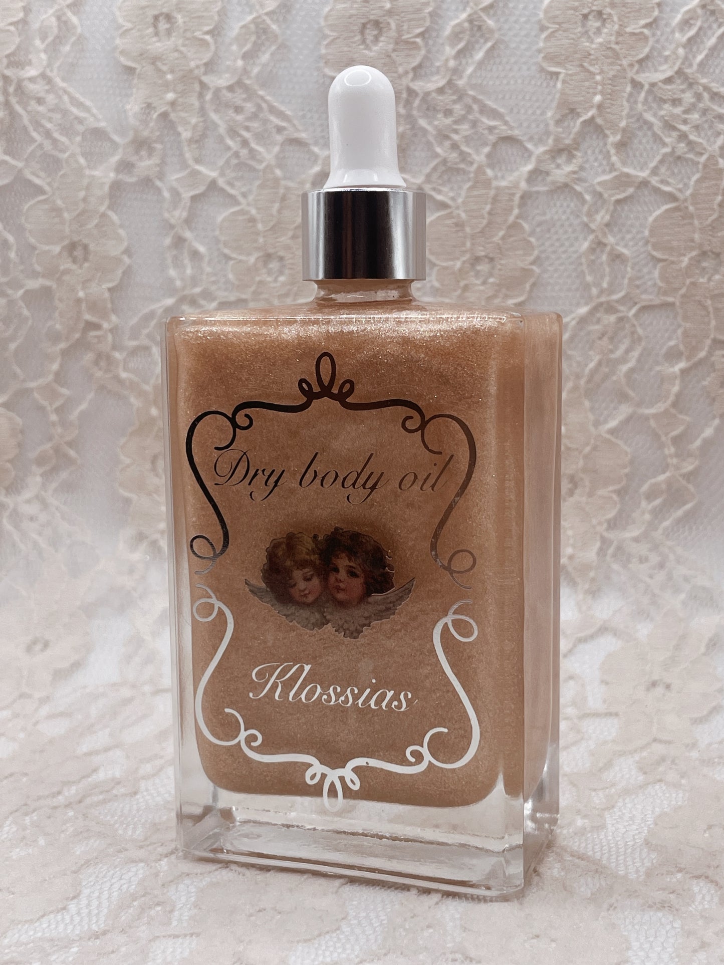 Shimmer vanilla lace dry body oil