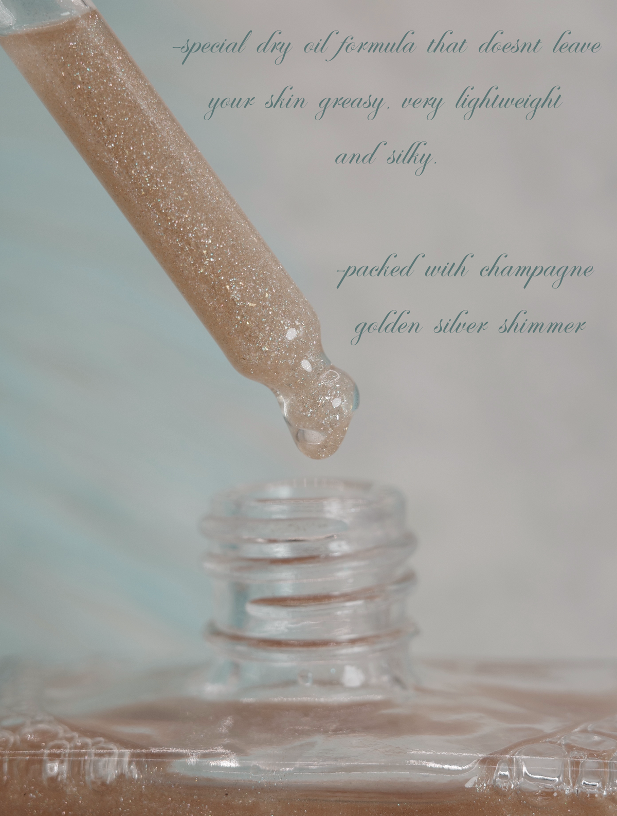 Shimmer vanilla lace dry body oil